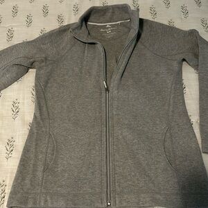 Tommy Bahama Aruba full zip sweat shirt jacket women’s medium. Gray